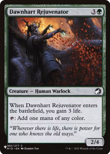 Dawnhart Rejuvenator (180/277), The List Reprints — Magic card price