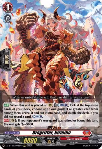 Dragritter, Nirmihn (DZ-BT08/003EN), DZ-BT08: Knights 0f Rebirth — Vanguard card price