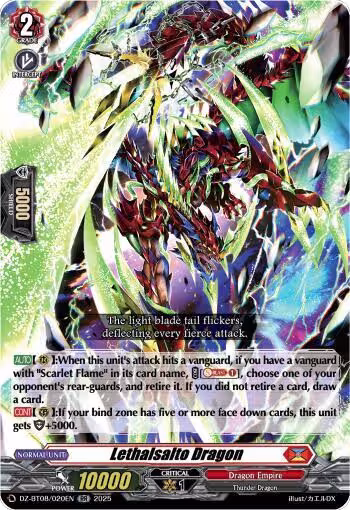 Lethalsalto Dragon (DZ-BT08/020EN), DZ-BT08: Knights 0f Rebirth — Vanguard card price