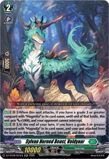Sylvan Horned Beast, Voldyaar (DZ-BT08/037EN), DZ-BT08: Knights 0f Rebirth — Vanguard card price