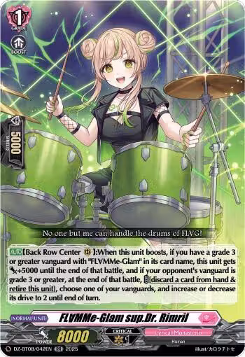 FLMMe-Glam sup.Dr. Rimril (DZ-BT08/042EN), DZ-BT08: Knights 0f Rebirth — Vanguard card price