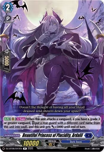 Beautiful Princess of Placidity, Ardalil (DZ-BT08/047EN), DZ-BT08: Knights 0f Rebirth — Vanguard card price