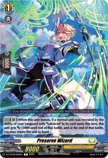 Preserve Wizard (DZ-BT08/056EN), DZ-BT08: Knights 0f Rebirth — Vanguard card price