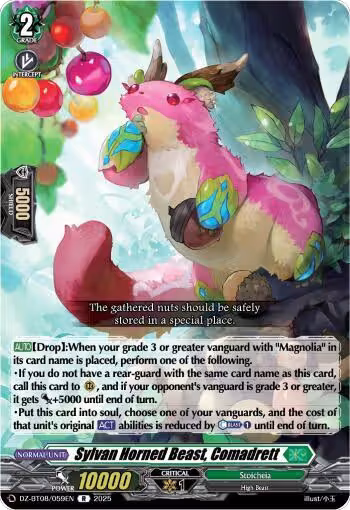 Sylvan Horned Beast, Comadrett (DZ-BT08/059EN), DZ-BT08: Knights 0f Rebirth — Vanguard card price