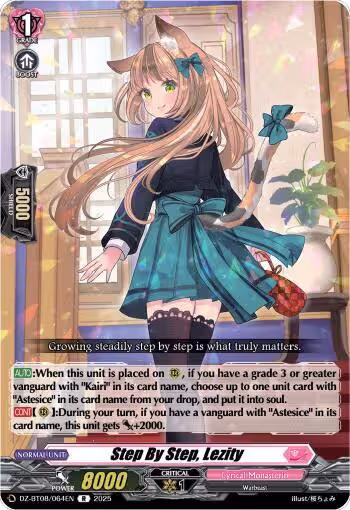 Step By Step, Lezity (DZ-BT08/064EN), DZ-BT08: Knights 0f Rebirth — Vanguard card price