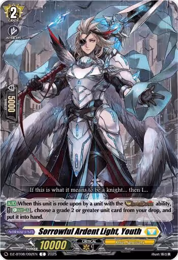 Sorrowful Ardent Light, Youth (DZ-BT08/092EN), DZ-BT08: Knights 0f Rebirth — Vanguard card price