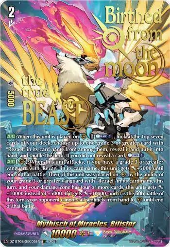 Mythisch of Miracles, Rifistor (SEC) (DZ-BT08/SEC05EN), DZ-BT08: Knights 0f Rebirth — Vanguard card price