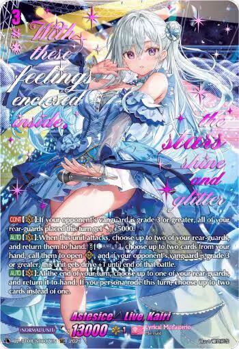 AstesiceLive, Kairi (SEC) (DZ-BT08/SEC07EN), DZ-BT08: Knights 0f Rebirth — Vanguard card price