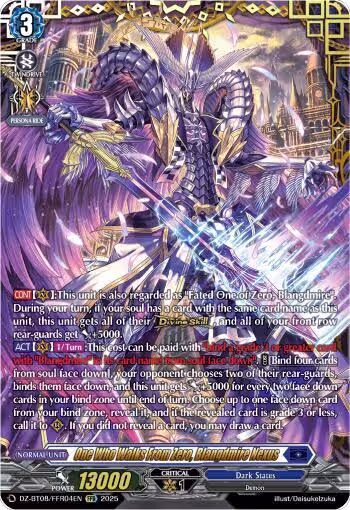 One Who Walks From Zero, Blangdmire Nexus (FFR) (DZ-BT08/FFR04EN), DZ-BT08: Knights 0f Rebirth — Vanguard card price