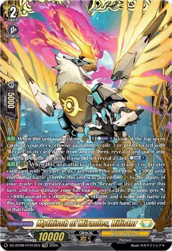 Mythisch of Miracles, Rifistor (FFR) (DZ-BT08/FFR12EN), DZ-BT08: Knights 0f Rebirth — Vanguard card price