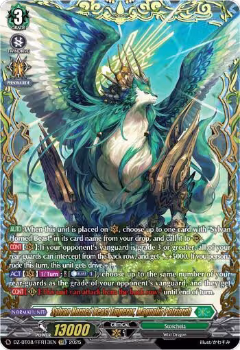 Sylvan Horned Beast Emperor, Magnolia Patriach (FFR) (DZ-BT08/FFR13EN), DZ-BT08: Knights 0f Rebirth — Vanguard card price