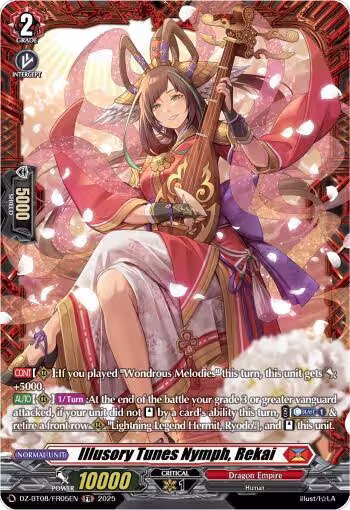 Illusory Tunes Nymph, Rekai (FR) (DZ-BT08/FR05EN), DZ-BT08: Knights 0f Rebirth — Vanguard card price
