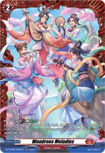 Wonderous Melodies (FR) (DZ-BT08/FR08EN), DZ-BT08: Knights 0f Rebirth — Vanguard card price