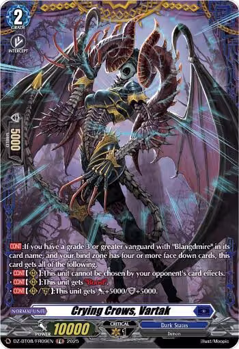 Crying Crows, Vartak (FR) (DZ-BT08/FR09EN), DZ-BT08: Knights 0f Rebirth — Vanguard card price
