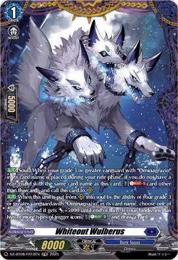 Whiteout Wulberus (FR) (DZ-BT08/FR12EN), DZ-BT08: Knights 0f Rebirth — Vanguard card price