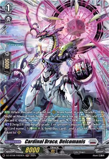 Cardinal Draco, Delcomanis (FR) (DZ-BT08/FR20EN), DZ-BT08: Knights 0f Rebirth — Vanguard card price
