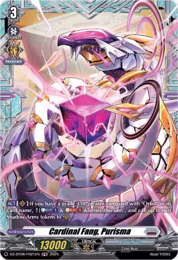 Cardinal Fang, Purisma (FR) (DZ-BT08/FR21EN), DZ-BT08: Knights 0f Rebirth — Vanguard card price