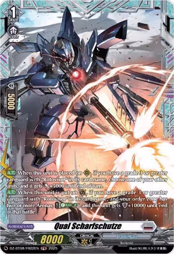 Qual Scharfschutze (FR) (DZ-BT08/FR22EN), DZ-BT08: Knights 0f Rebirth — Vanguard card price