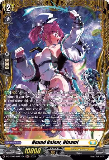Hound Raiser, Hinami (FR) (DZ-BT08/FR27EN), DZ-BT08: Knights 0f Rebirth — Vanguard card price