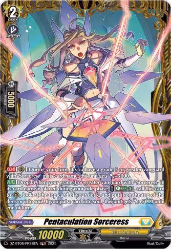 Pentaculation Sorceress (FR) (DZ-BT08/FR28EN), DZ-BT08: Knights 0f Rebirth — Vanguard card price