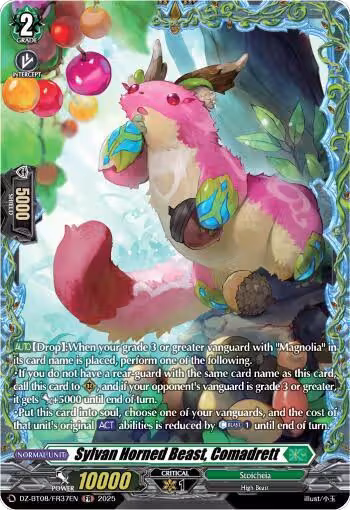 Sylvan Horned Beast, Comadrett (FR) (DZ-BT08/FR37EN), DZ-BT08: Knights 0f Rebirth — Vanguard card price