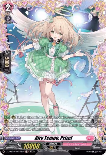 Airy Tempo, Prizel (FR) (DZ-BT08/FR41EN), DZ-BT08: Knights 0f Rebirth — Vanguard card price