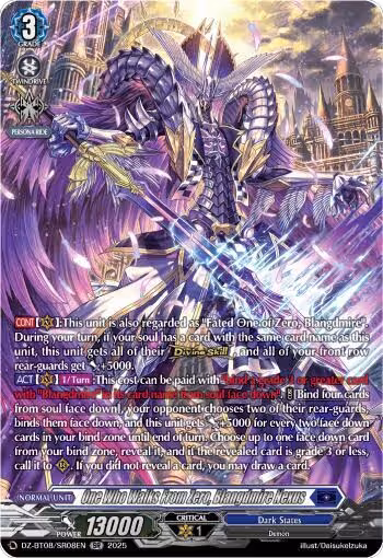 One Who Walks From Zero, Blangdmire Nexus (SR) (DZ-BT08/SR08EN), DZ-BT08: Knights 0f Rebirth — Vanguard card price