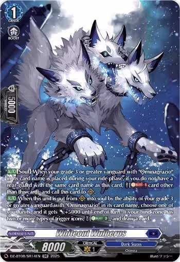Whiteout Wulberus (SR) (DZ-BT08/SR14EN), DZ-BT08: Knights 0f Rebirth — Vanguard card price