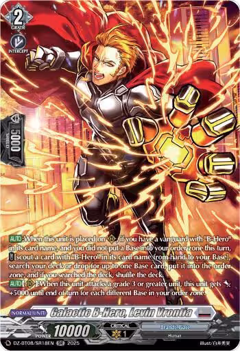 Galactic B-Hero, Levin Vrontia (SR) (DZ-BT08/SR18EN), DZ-BT08: Knights 0f Rebirth — Vanguard card price