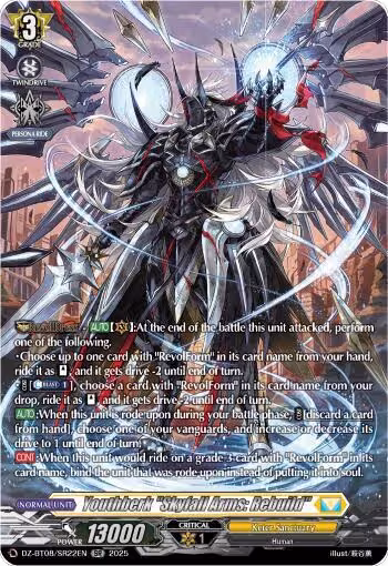 Youthberk "Skyfall Arms: Rebuild" (SR) (DZ-BT08/SR22EN), DZ-BT08: Knights 0f Rebirth — Vanguard card price