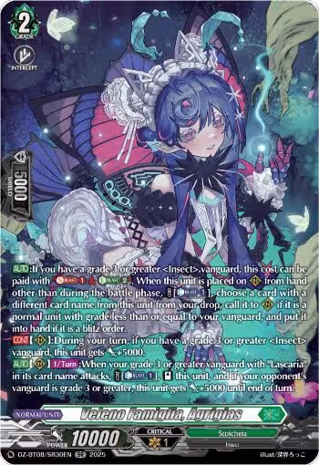 Veleno Famiglia, Agrigias (SR) (DZ-BT08/SR30EN), DZ-BT08: Knights 0f Rebirth — Vanguard card price