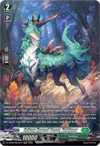Sylvan Horned Beast,  Voldyaar (SR) (DZ-BT08/SR34EN), DZ-BT08: Knights 0f Rebirth — Vanguard card price