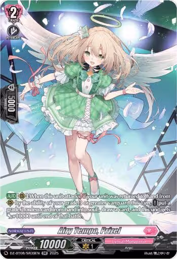Airy Tempo, Prizel (SR) (DZ-BT08/SR39EN), DZ-BT08: Knights 0f Rebirth — Vanguard card price