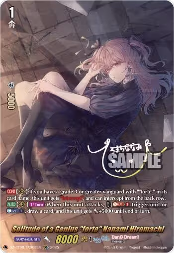 Solitude of a Genius "forte" Nanami Hiromachi (EXS) (DZ-BT08/EXS03EN), DZ-BT08: Knights 0f Rebirth — Vanguard card price