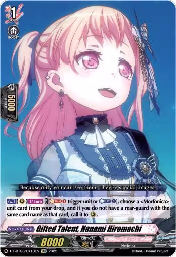 Gifted Talent, Nanami Hiromachi (DZ-BT08/EX13EN), DZ-BT08: Knights 0f Rebirth — Vanguard card price