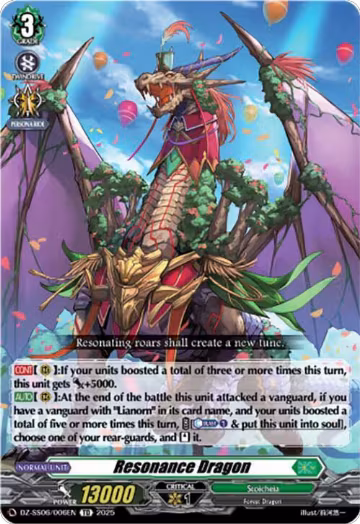 Resonance Dragon (DZ-SS06/006EN), DZ-SS06: Master Deckset -Urara Haneyama- — Vanguard card price