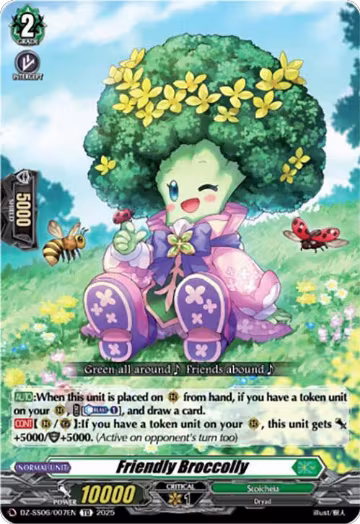 Friendly Broccolly (DZ-SS06/007EN), DZ-SS06: Master Deckset -Urara Haneyama- — Vanguard card price