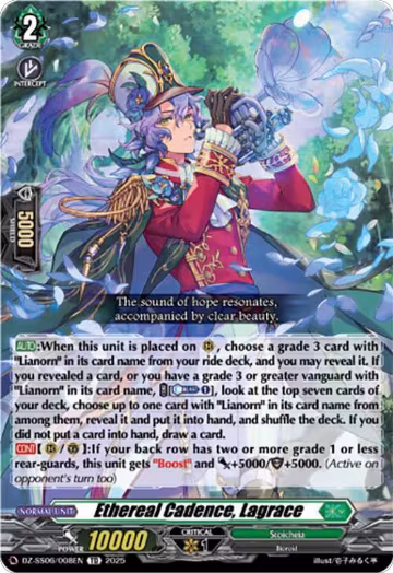 Ethereal Cadence, Lagrace (DZ-SS06/008EN), DZ-SS06: Master Deckset -Urara Haneyama- — Vanguard card price