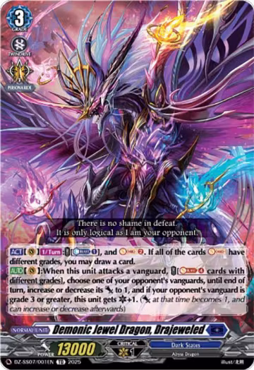 Demonic Jewel Dragon, Drajeweled (DZ-SS07/001EN) — card price