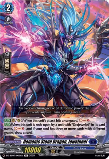 Demonic Stone Dragon, Jewelneel (DZ-SS07/002EN), DZ-SS07: Master Deckset -Michiru Hazama- — Vanguard card price