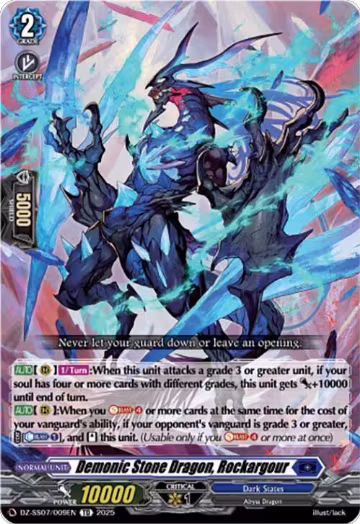 Demonic Stone Dragon, Rockargour (DZ-SS07/009EN), DZ-SS07: Master Deckset -Michiru Hazama- — Vanguard card price