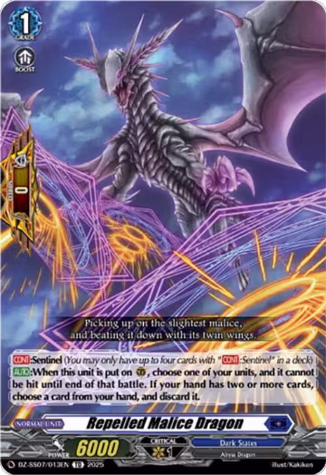 Repelled Malice Dragon (DZ-SS07/013EN) — card price