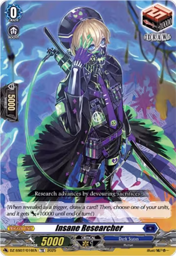 Insane Researcher (DZ-SS07/016EN), DZ-SS07: Master Deckset -Michiru Hazama- — Vanguard card price