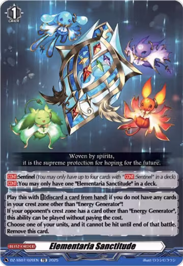 Elementaria Sanctitude (DZ-SS07/020EN) — card price