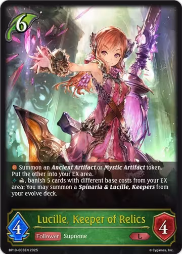 Lucille, Keeper of Relics (BP10-003EN), Gods of the Arcana — Shadowverse card price