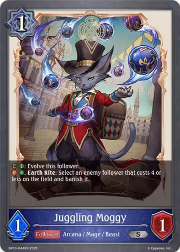 Juggling Moggy (BP10-044EN), Gods of the Arcana — Shadowverse card price