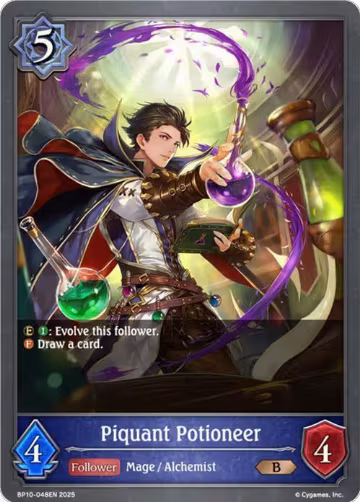 Piquant Potioneer (BP10-048EN), Gods of the Arcana — Shadowverse card price