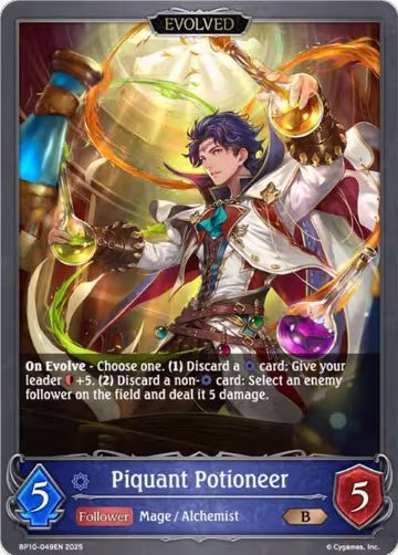 Piquant Potioneer (Evolved) (BP10-049EN), Gods of the Arcana — Shadowverse card price