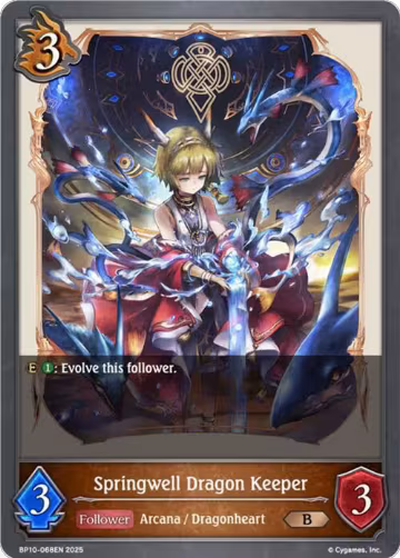 Springwell Dragon Keeper (BP10-068EN), Gods of the Arcana — Shadowverse card price