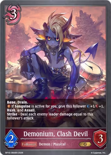 Demonium, Clash Devil (BP10-080EN), Gods of the Arcana — Shadowverse card price